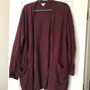 Burgundy GAP Cardigan